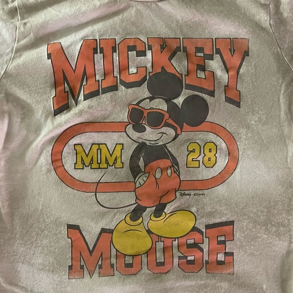 Abercrombie Kids Mickey Mouse T-Shirt - Gray and Orange - Picture 5 of 5